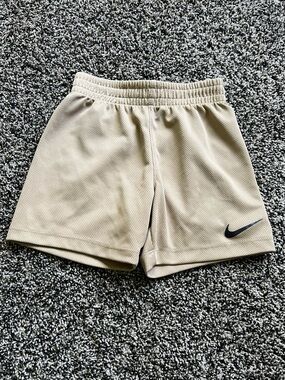 NIKE Toddler Boy Tan Basketball Shorts